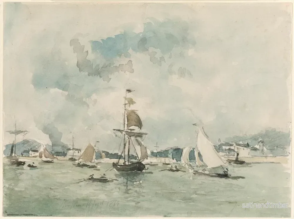 Reproduktion av målningen Le port de Honfleur - Johan Barthold Jongkind - Bild 2