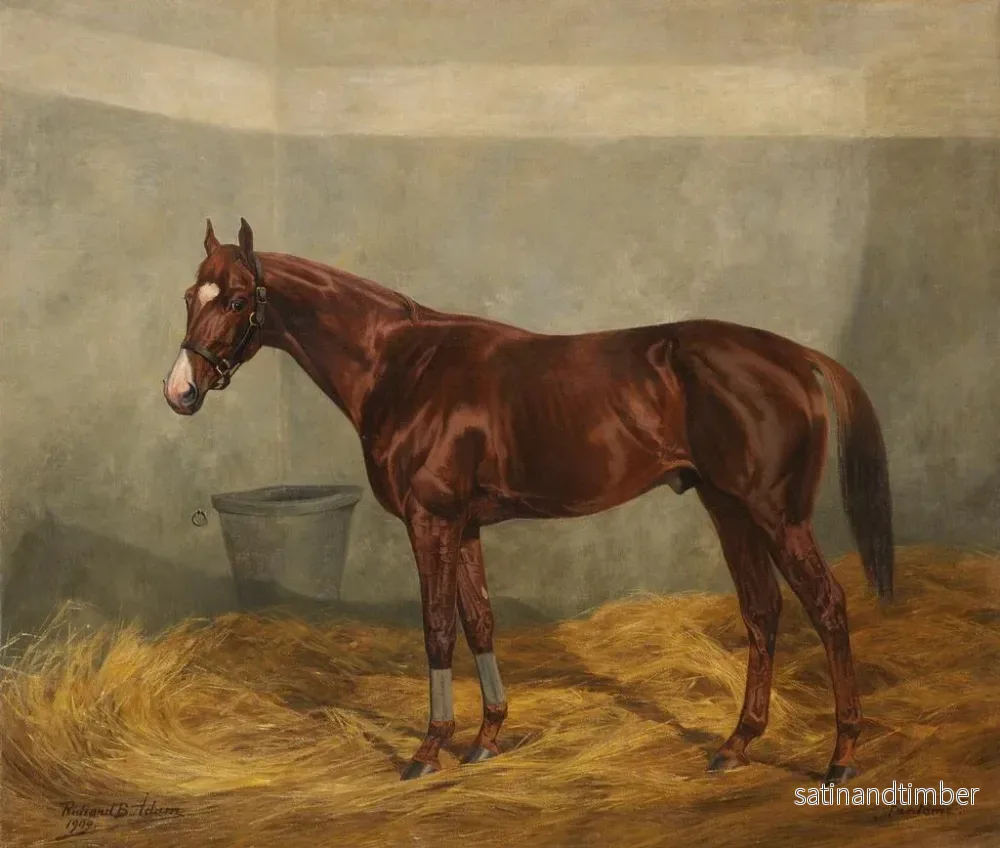 Reproduktion av målningen Le cheval de course Fantôme - Richard Benno Adam - Bild 2