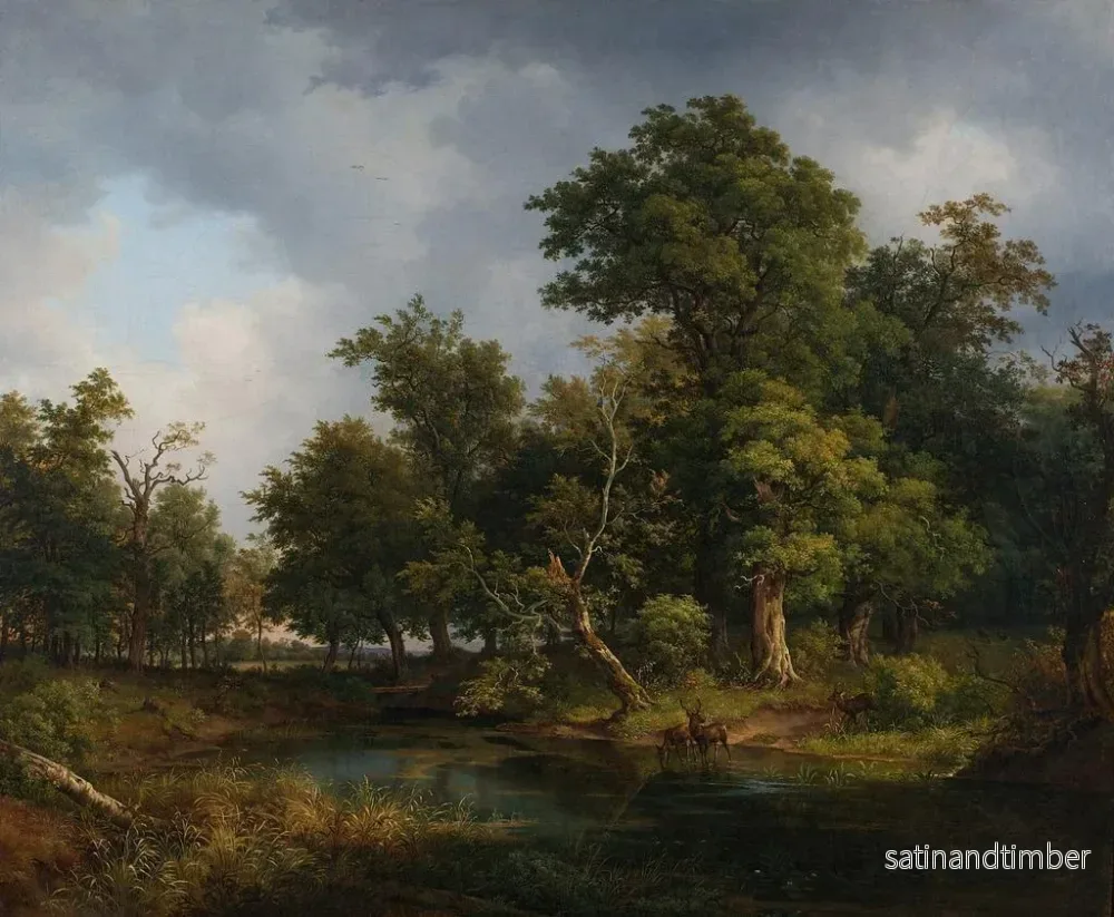 Reproduktion av målningen Landskapsbild av skog - Josef Feid - Bild 2