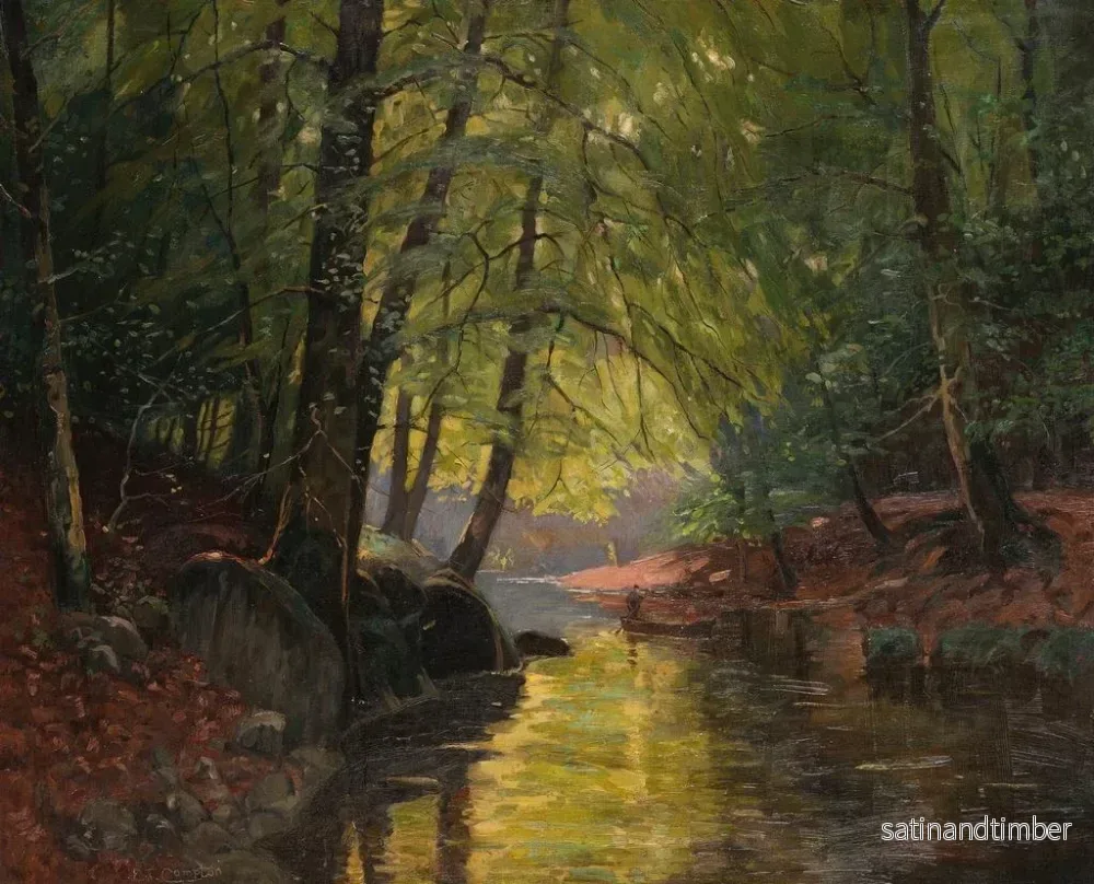 Reproduktion av målningen Fisketur i Spreewald - Edward Theodore Compton - Bild 2