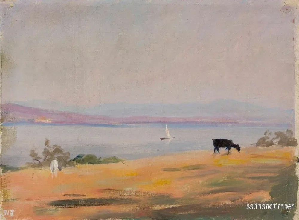 Reproduktion av målningen Vue de mer depuis le voyage à Constantinople - Jan Cybis - Bild 2