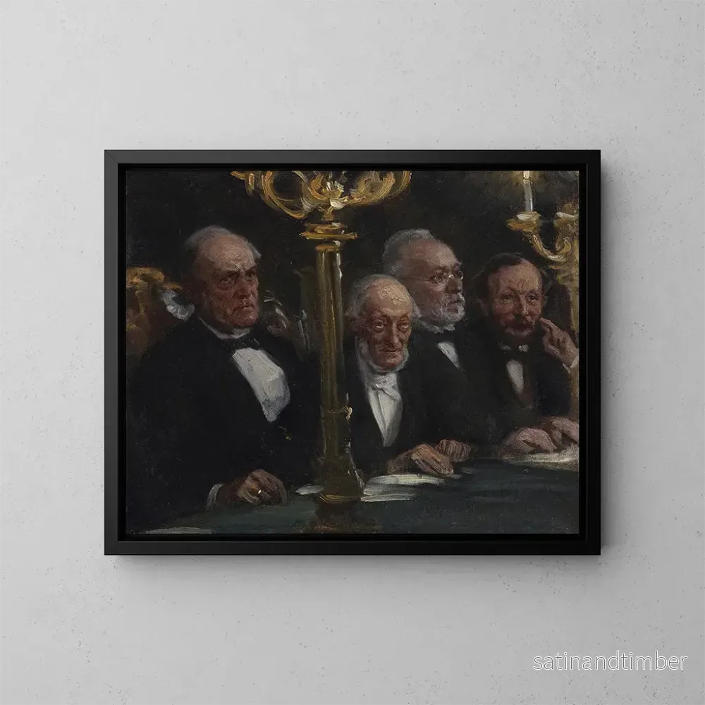 Reproduktion av målningen Gruppporträtt - Peder Severin Krøyer