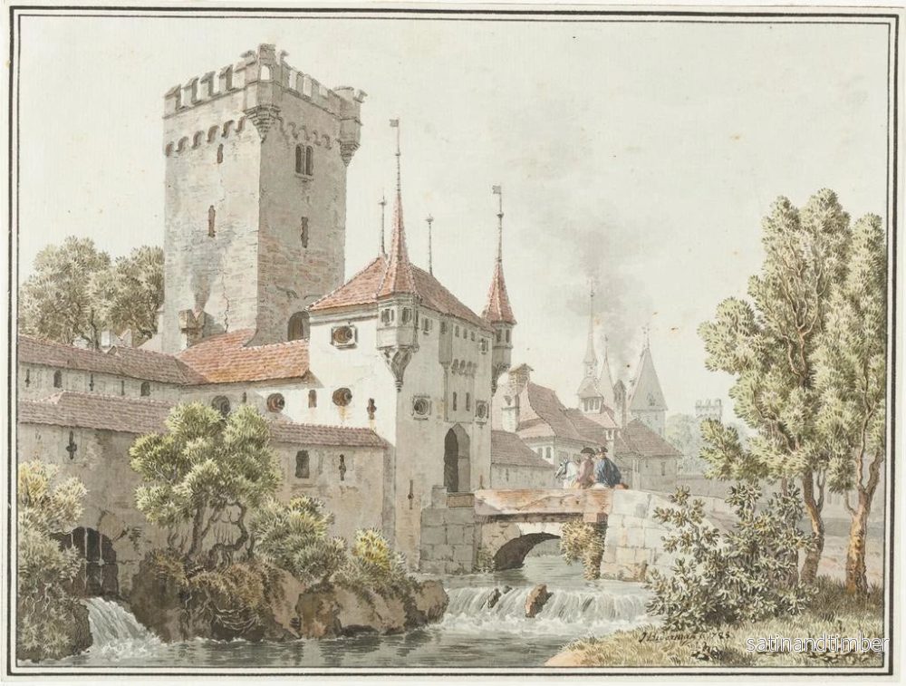 Reproduktion av målningen Bern Golatenmattgate - Johann Jakob Biedermann - Bild 2