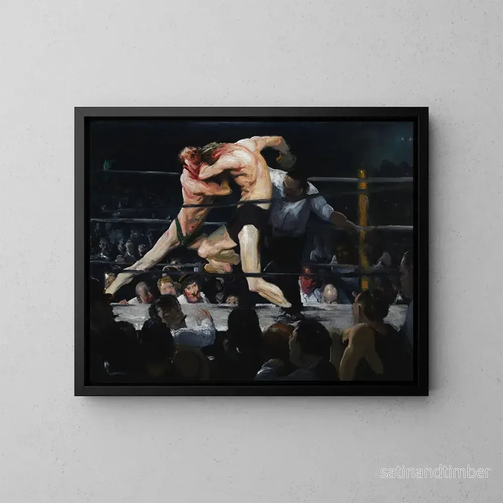 Reproduktion av målningen av Hjort vid Sharkey's - George Wesley Bellows
