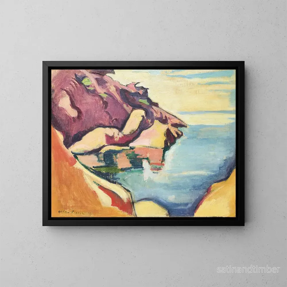 Reproduktion av målningen La Baie du Bec de l'Aigle, La Ciotat - Émile Othon Friesz