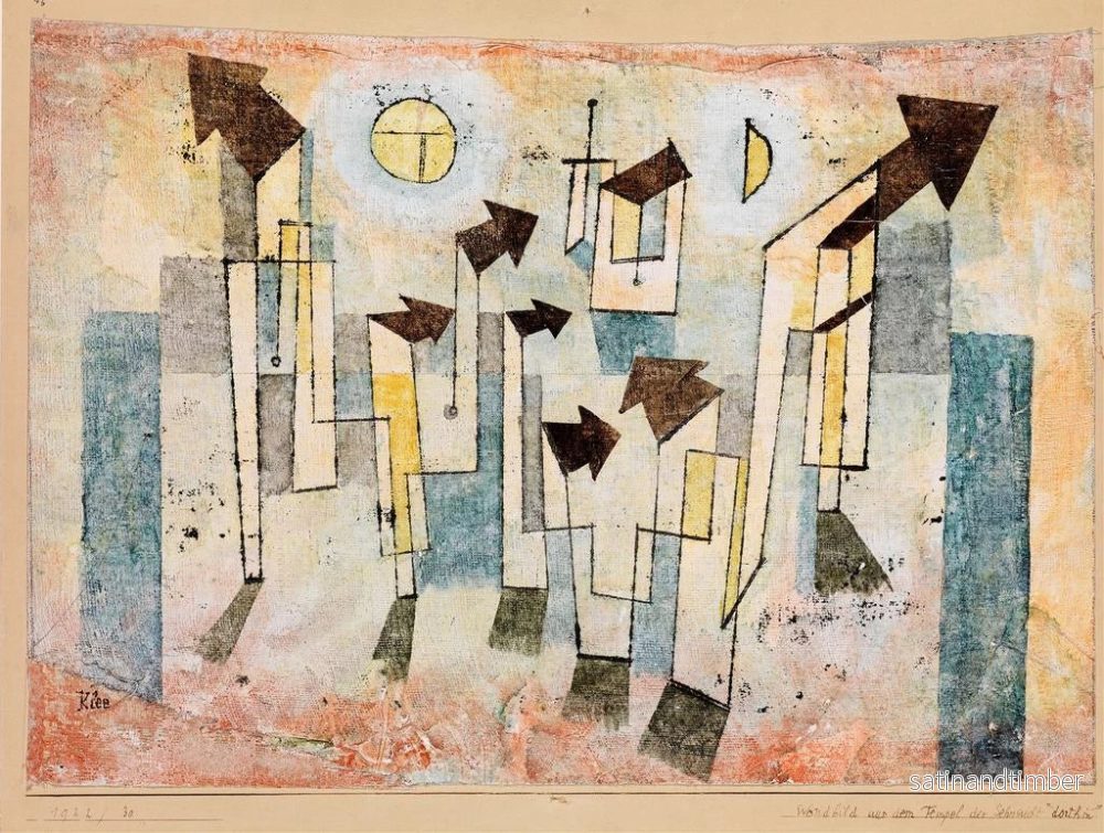Reproduktion av målningen Fresque du Temple du Désir - Paul Klee - Bild 2