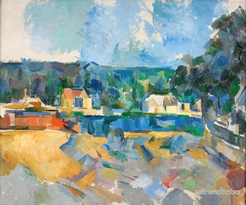 Reproduktion av målningen På flodstranden - Paul Cézanne - Bild 2