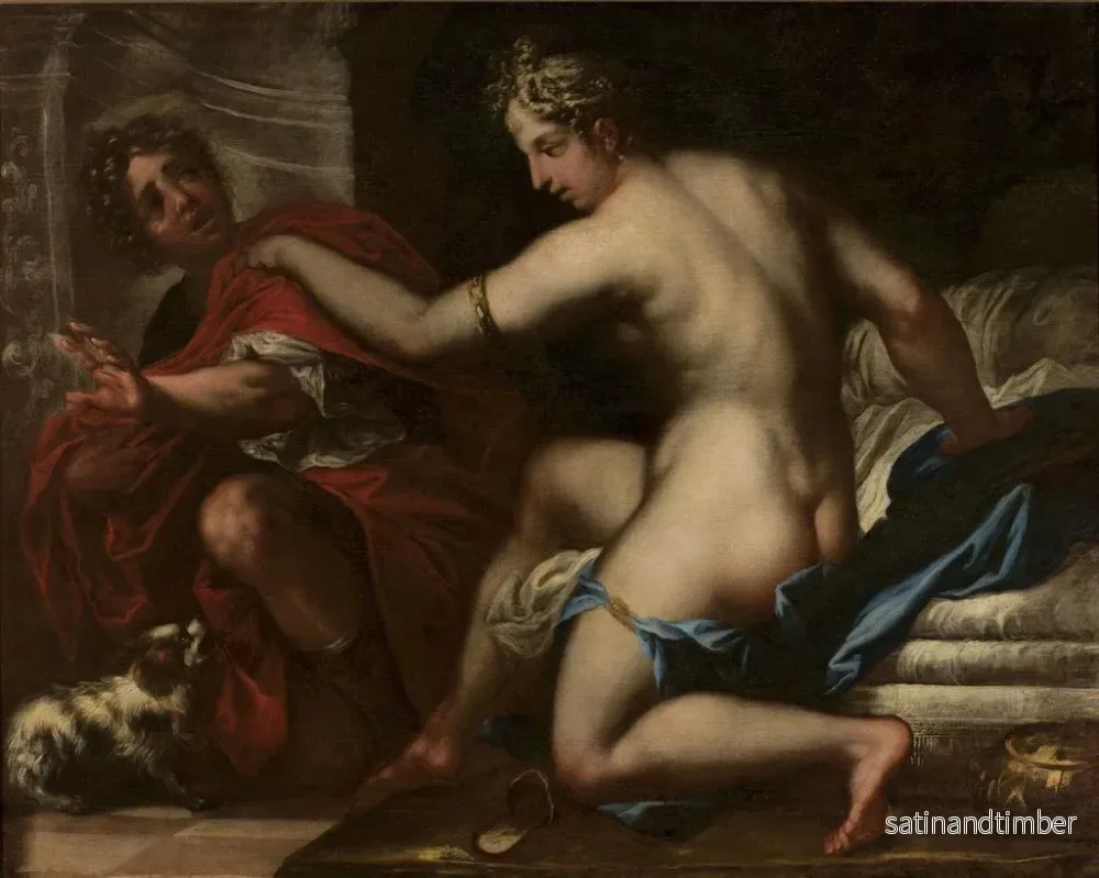 Reproduktion av målningen Joseph och Potifars hustru - Pietro Liberi - Bild 2