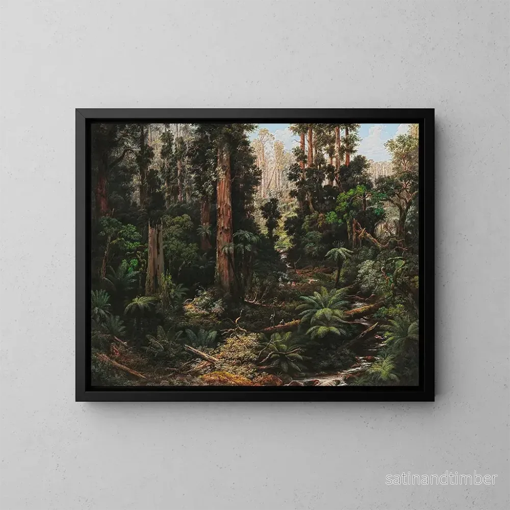 Reproduktion av målningen i Sassafras-dalen, Victoria - Isaac Whitehead