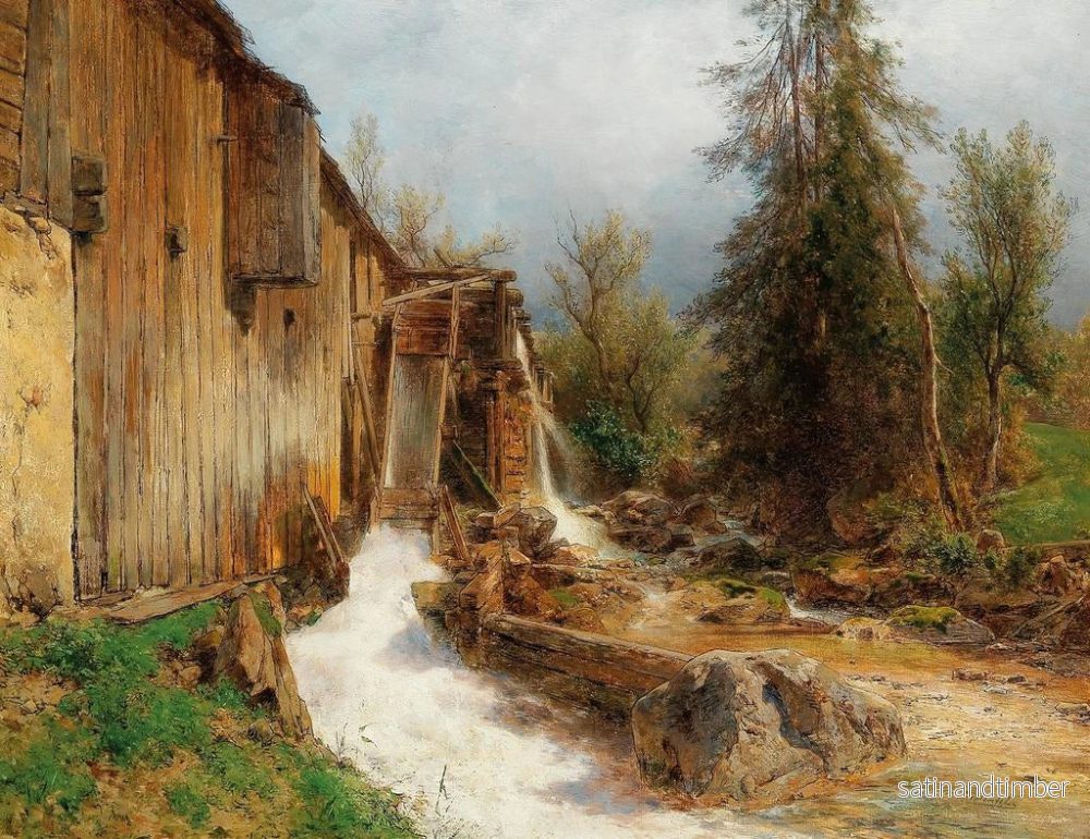 Reproduktion av målningen Moulin à Spital-Pyhrn - Eduard Peithner von Lichtenfels - Bild 2