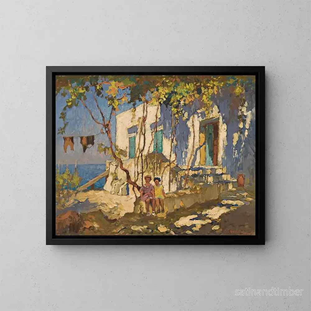 Reproduktion av målningen Repos à l’ombre à Capri – Konstantin Ivanovich Gorbatov