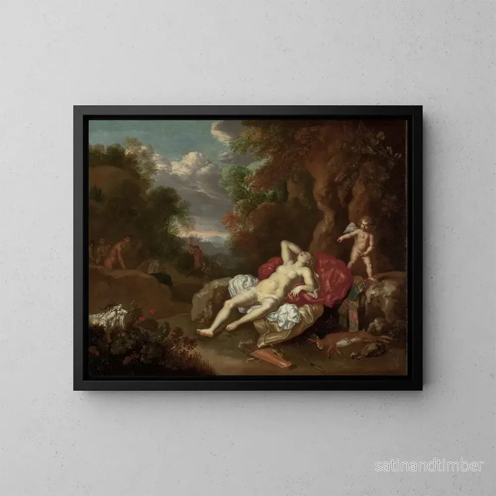 Reproduktion av målningen Vénus endormie - Willem Van Mieris
