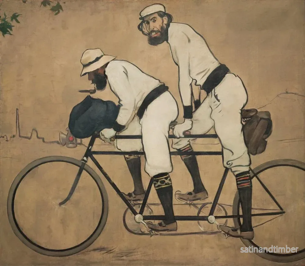 Reproduktion av målningen Ramon Casas och Pere Romeu på en tandemcykel - Ramon Casas - Bild 2