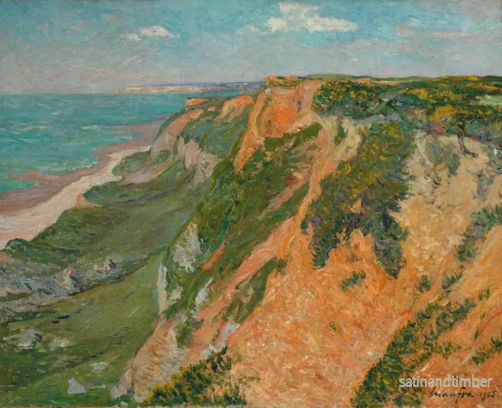 Reproduktion av målningen Les Falaises rouges d'Octeville, Seine-Inferieure - Maxime Maufra - Bild 2