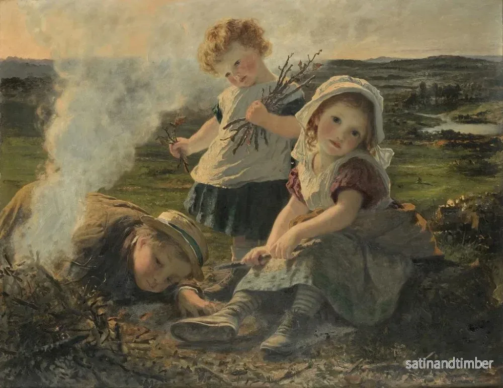 Reproduktion av målningen Le Bûcher - Sophie Anderson - Bild 2