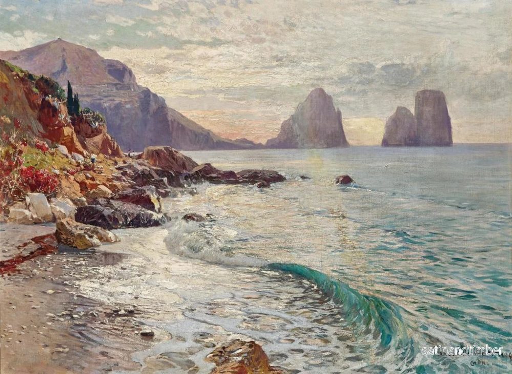 Reproduktion av målningen Les Faraglioni de Capri - Manuel Wielandt - Bild 2