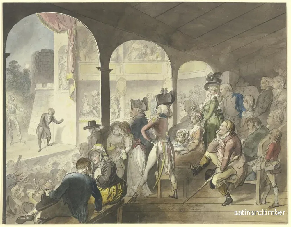 Reproduktion av målningen Public av teatern under en föreställning av Hamlet - Johann Heinrich Ramberg - Bild 2
