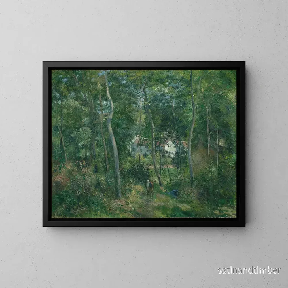 Reproduktion av målningen Lisière des bois près de l’Hermitage à Pontoise – Camille Pissarro Reproduktion av målningen Lisière des bois près de l’Hermitage à Pontoise – Camille Pissarro