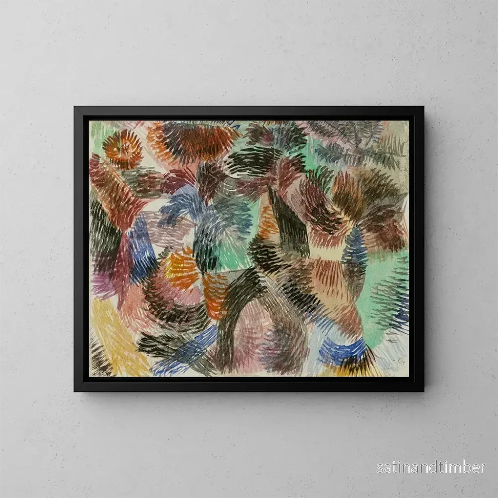 Reproduktion av målningen Libido de la forêt - Paul Klee