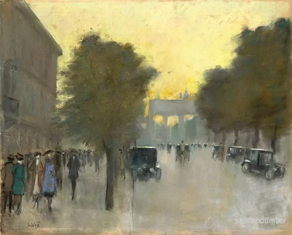 Reproduktion av målningen Under lindarna med utsikt över Brandenburg-porten - Lesser Ury - Bild 2