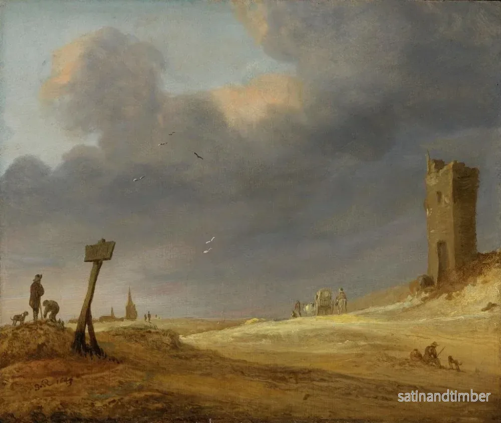 Reproduktion av målningen av ett sanddyne-landskap - Jacob Salomonsz van Ruysdael - Bild 2