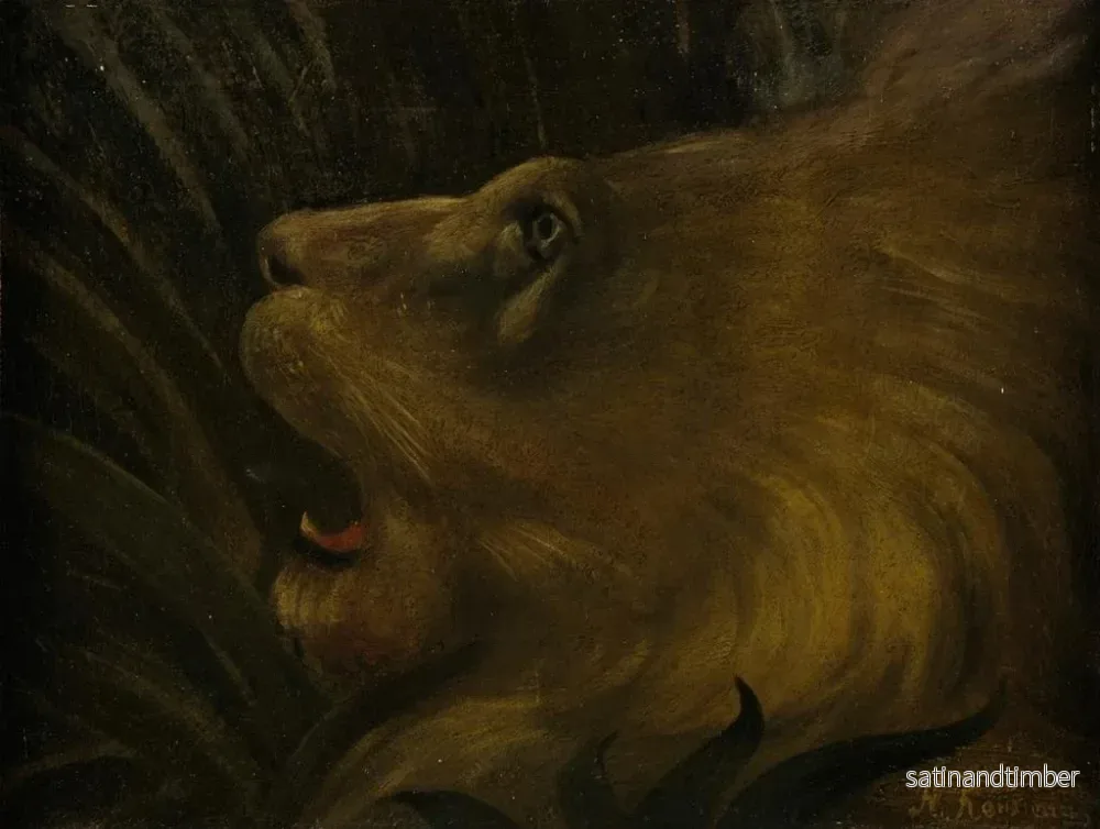Reproduktion av målningen Tête de lion - Henri Rousseau - Bild 2