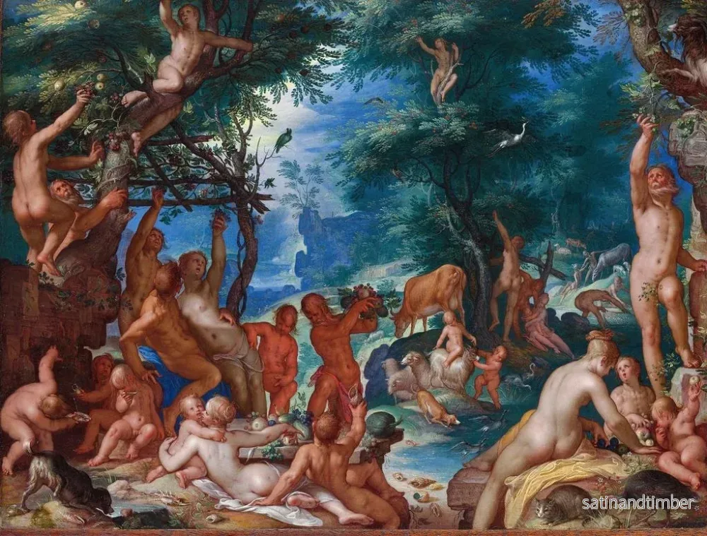 Reproduktion av målningen L'Âge d'or - Joachim Wtewael - Bild 2