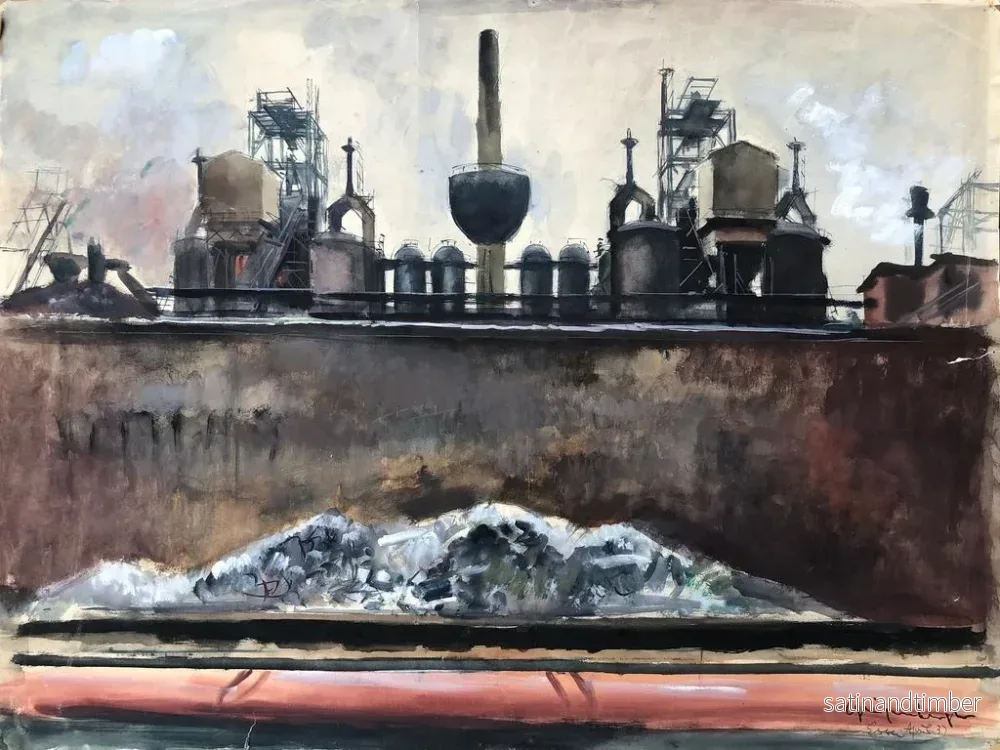 Reproduktion av målningen av Krupp stålverk i Essen - Otto Geigenberger - Bild 2
