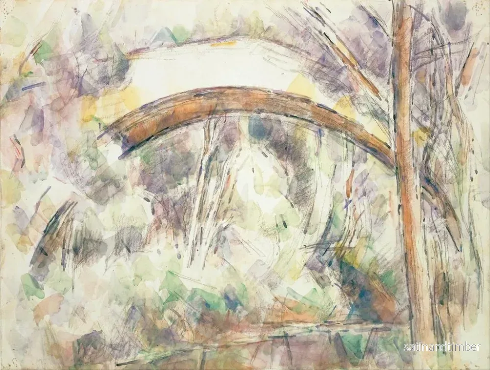 Reproduktion av målningen Le Pont des Trois Sautets - Paul Cézanne - Bild 2