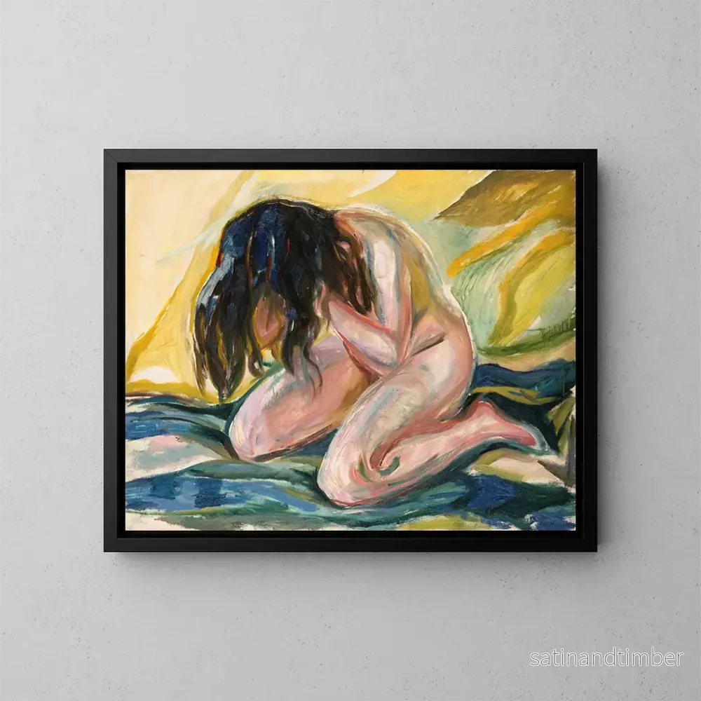 Reproduktion av målningen Nya i tårar - Edvard Munch