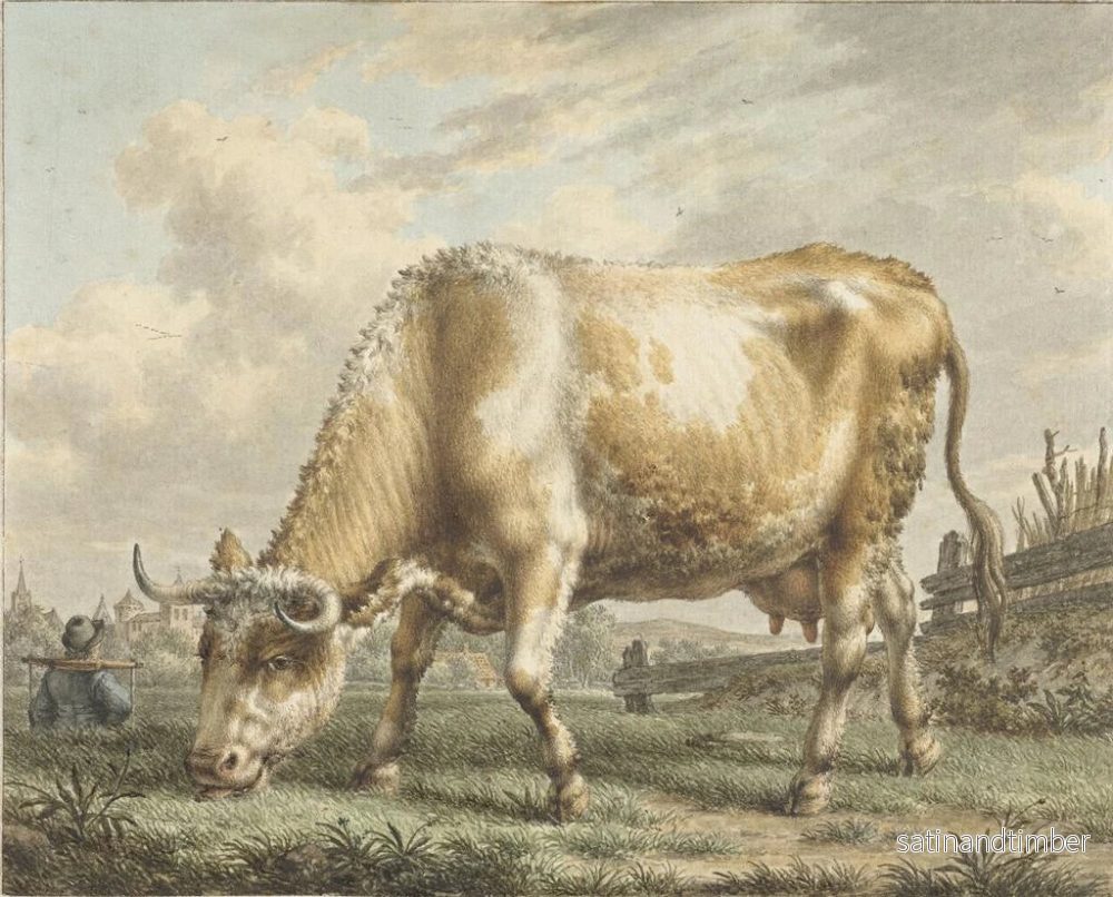 Reproduktion av målningen Vache paissant - Jacob Cats - Bild 2