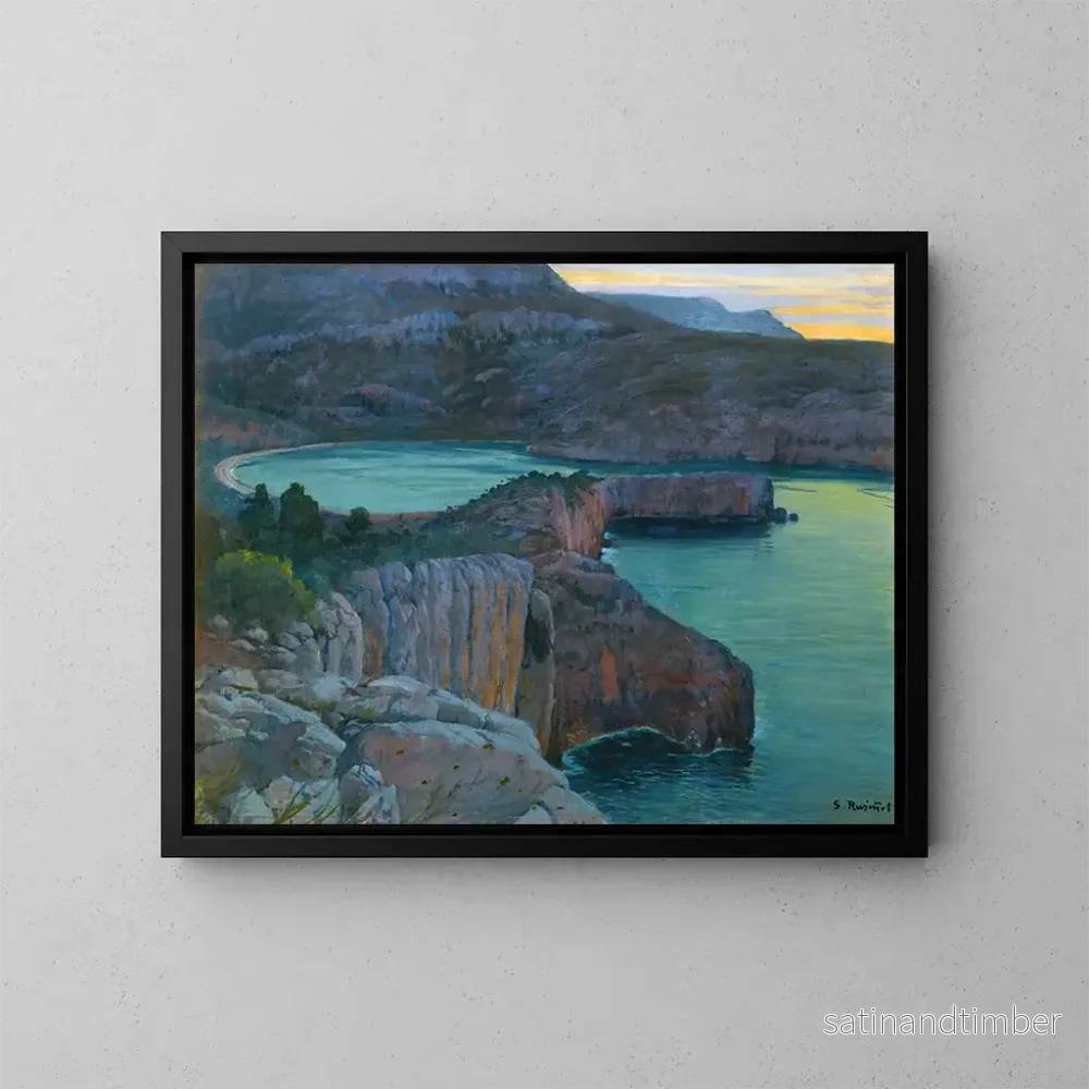 Reproduktion av målningen Cala Grisa - Santiago Rusiñol