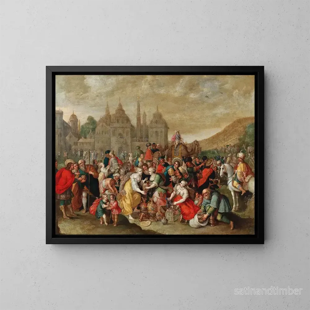 Reproduktion av målningen Le départ des Israélites d’Égypte – Hieronymus Francken III Reproduktion av målningen Le départ des Israélites d’Égypte – Hieronymus Francken III
