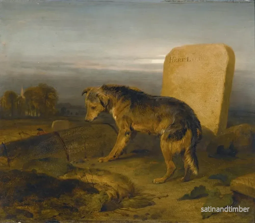 Reproduktion av målningen Le pauvre chien - Sir Edwin Henry Landseer - Bild 2
