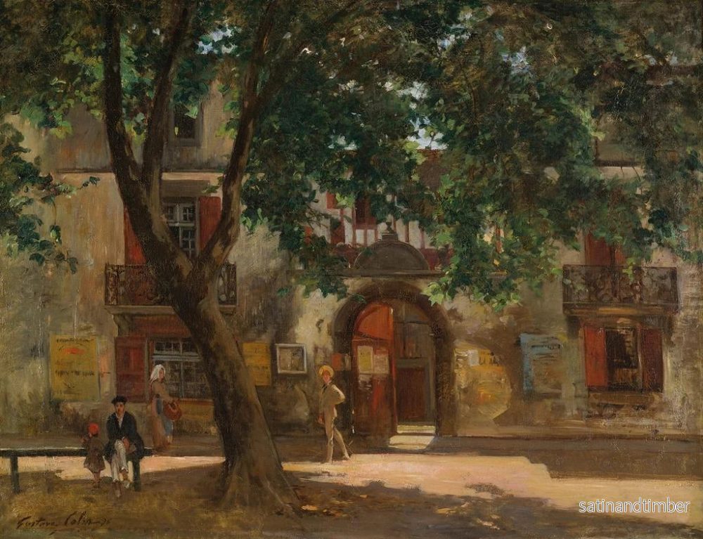Reproduktion av målningen Eftermiddag i en fransk by - Gustave Henri Colin - Bild 2