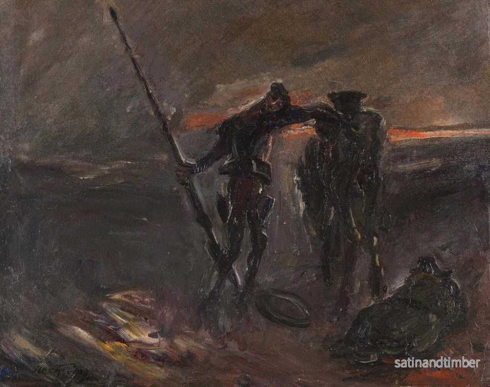 Reproduktion av målningen Don Quijote, natten, Don Quijote och Rocinante - Max Slevogt - Bild 2