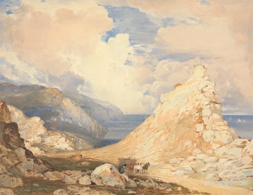 Reproduktion av målningen Vallée des Rochers, Lynton, Devon du Nord - Francis Oliver Finch - Bild 2