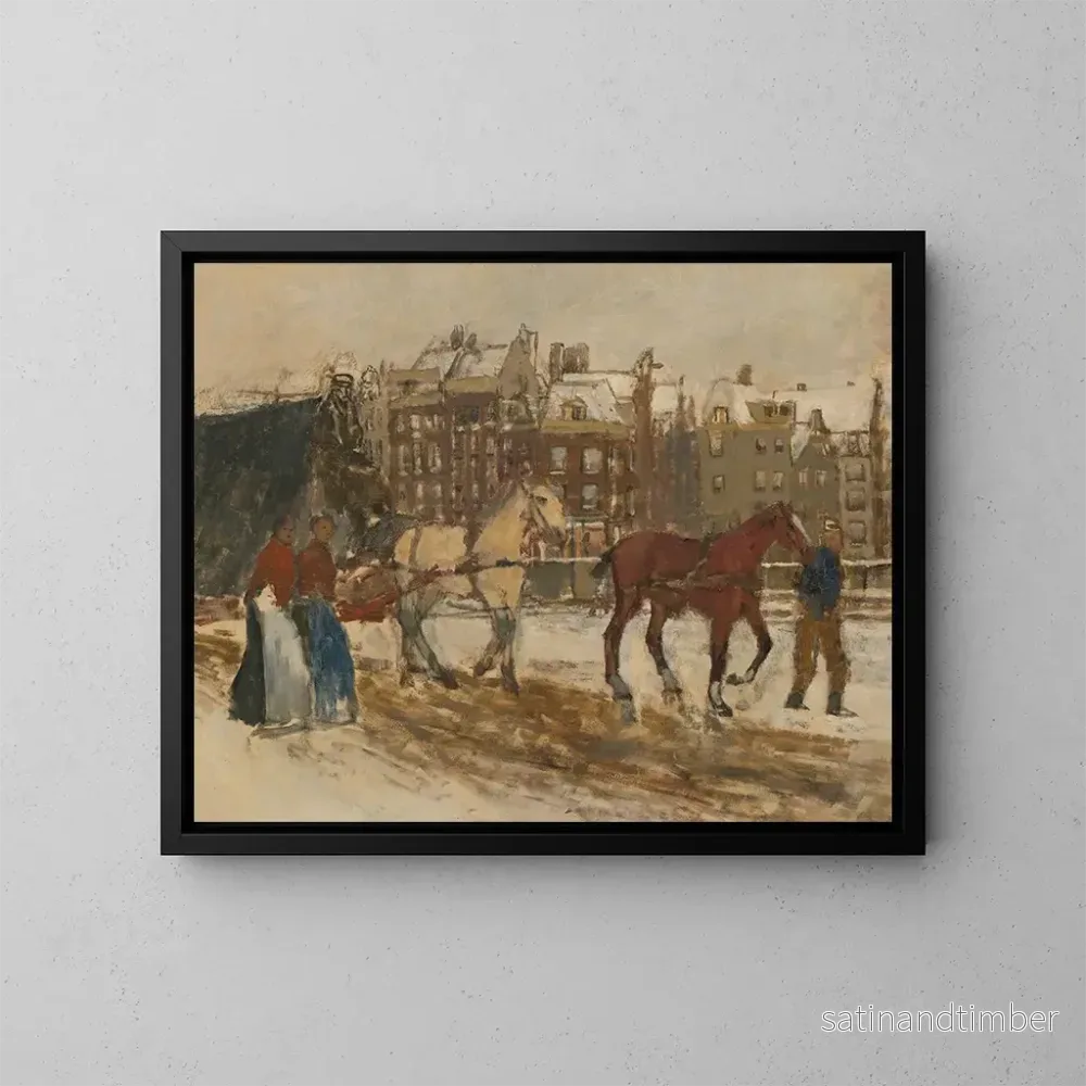 Reproduktion av målningen Rokin – George Hendrik Breitner Reproduktion av målningen Rokin – George Hendrik Breitner