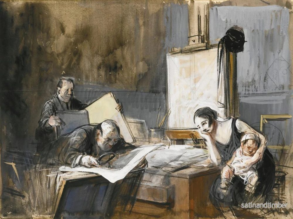 Reproduktion av målningen Le marchand de gravures - Jean-Louis Forain - Bild 2