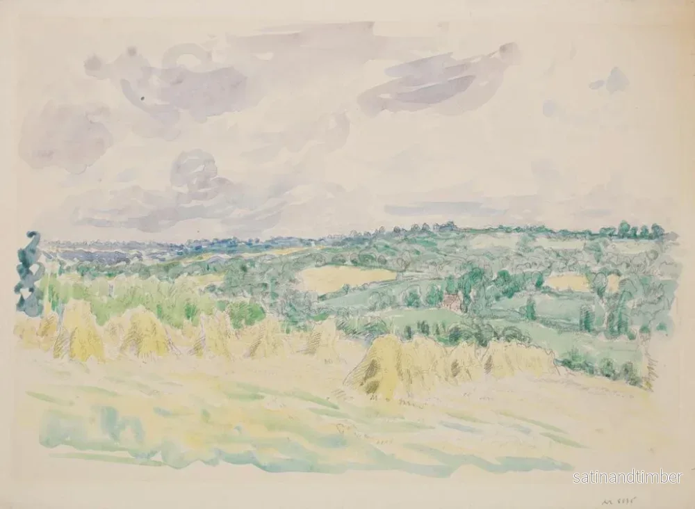 Reproduktion av målningen Le Champ de maïs - Spencer Frederick Gore - Bild 2