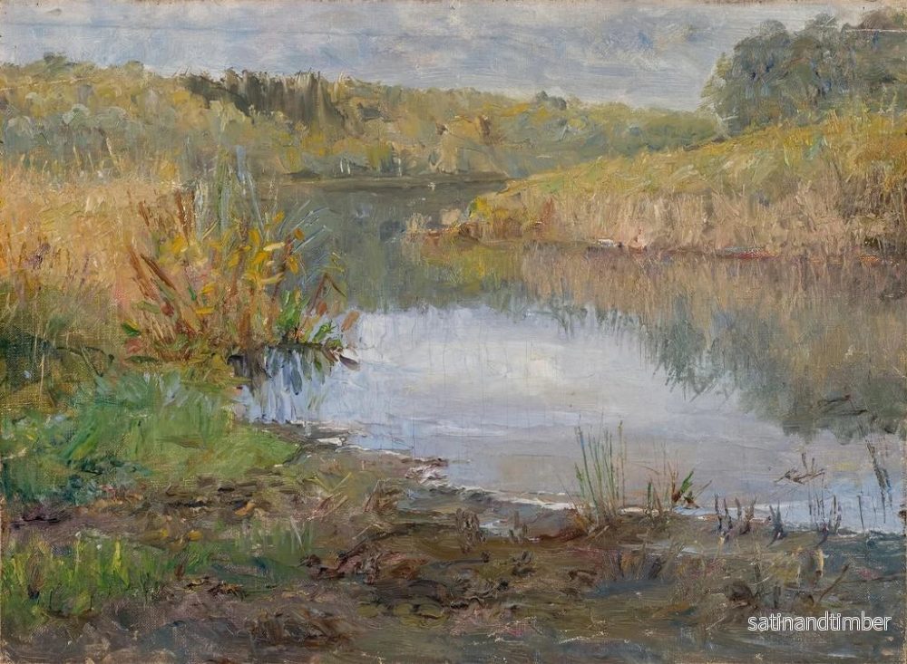 Reproduktion av målningen En studie av en flod i Frankrike - Ida von Schulzenheim - Bild 2