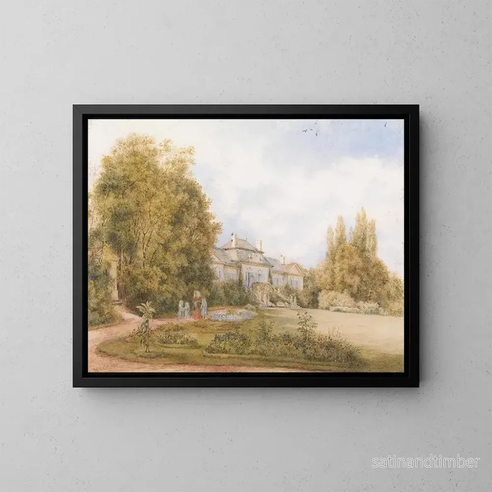Reproduktion av målningen Le Petit Château à Našice, Slavonie – Franz Alt Reproduktion av målningen Le Petit Château à Našice, Slavonie – Franz Alt