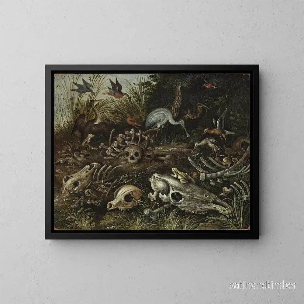 Reproduktion av målningen Memento mori - Roelant Savery