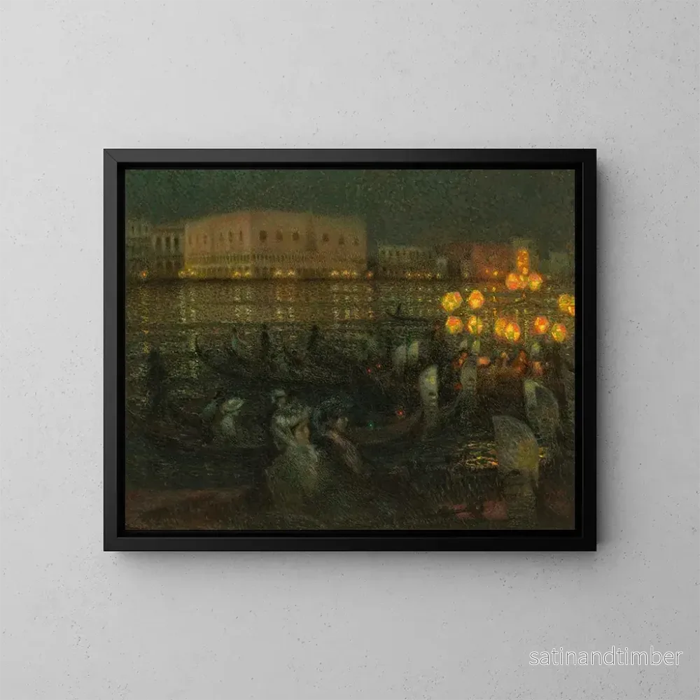 Reproduktion av målningen La Sérénissime Venise – Henri Le Sidaner Reproduktion av målningen La Sérénissime Venise – Henri Le Sidaner
