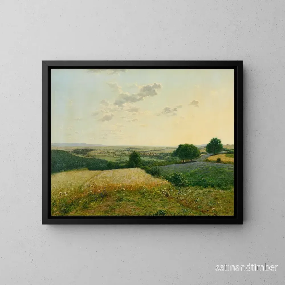 Reproduktion av målningen Landskapsmålning sommar - Jean Ferdinand Monchablon