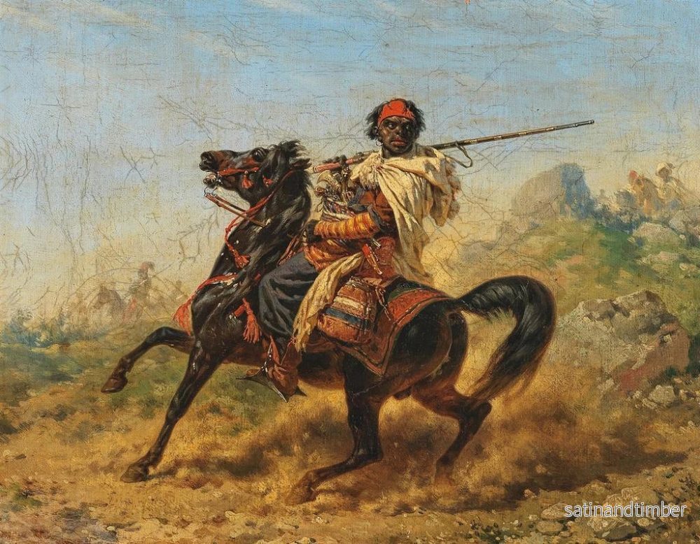 Reproduktion av målningen Le Cavalier noir - Franz Anton Stragschwandtner - Bild 2