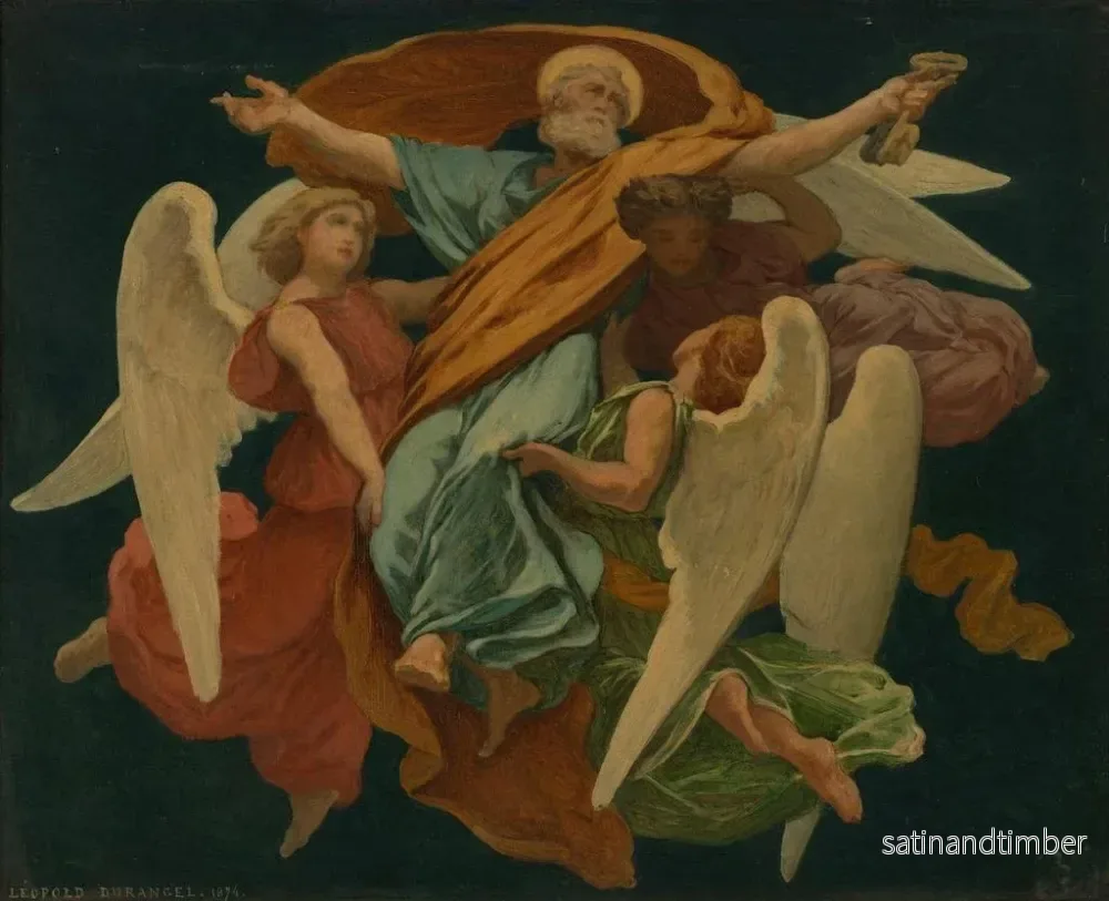 Reproduktion av målningen Glorifikation de saint Pierre - Léopold Durangel - Bild 2