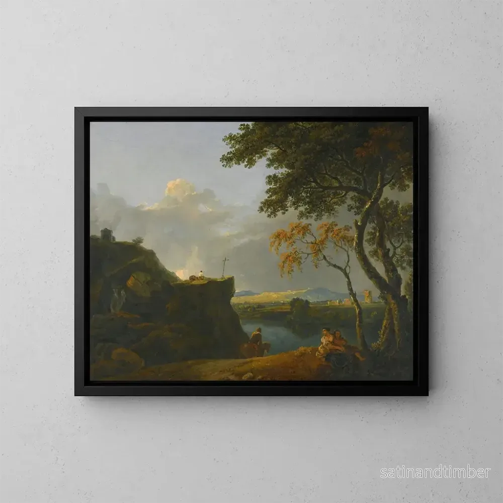 Reproduktion av målningen Le moine blanc - Richard Wilson