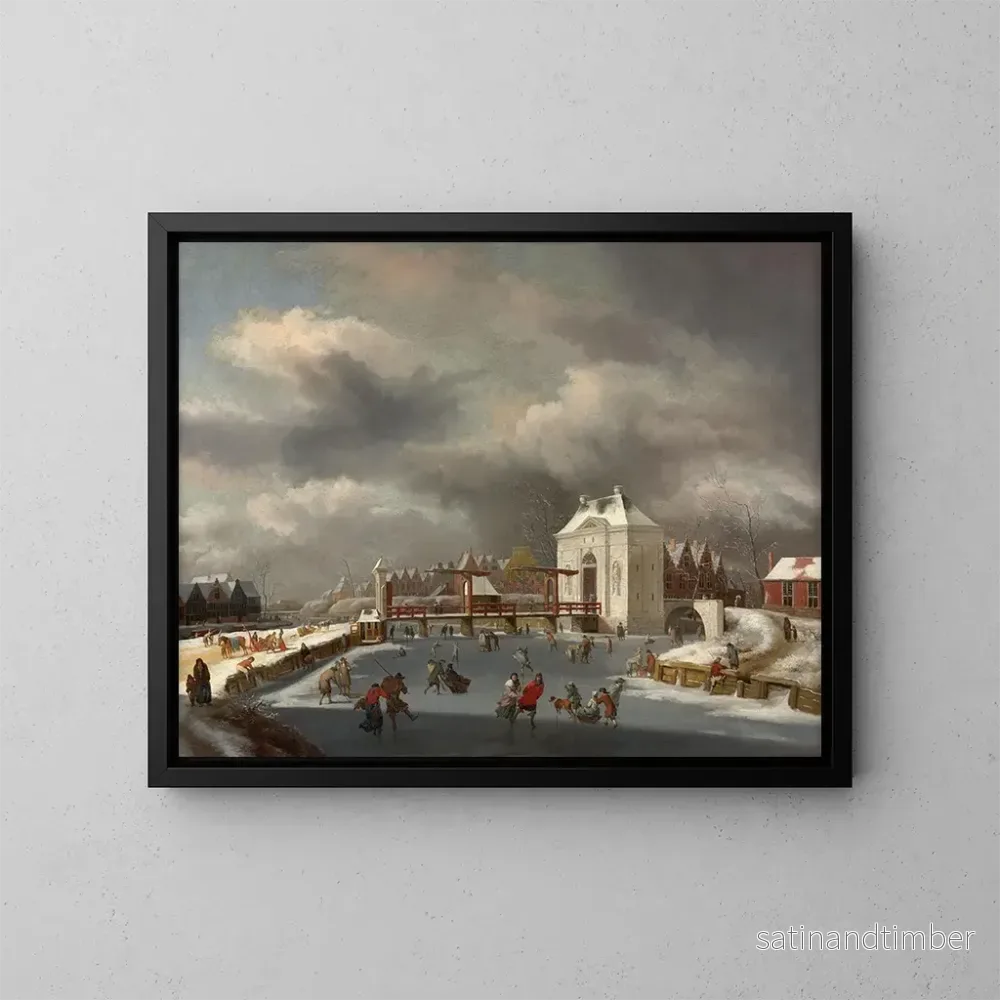 Reproduktion av målningen La porte Heiligeweg à Amsterdam – Jan van Kessel Reproduktion av målningen La porte Heiligeweg à Amsterdam – Jan van Kessel