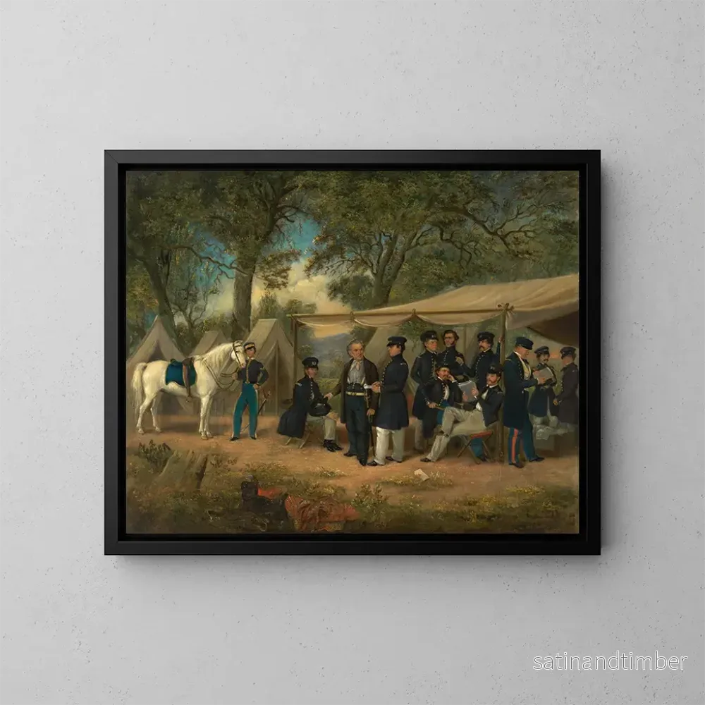 Reproduktion av målningen Zachary Taylor vid Walnut Springs - William Garl Browne Jr